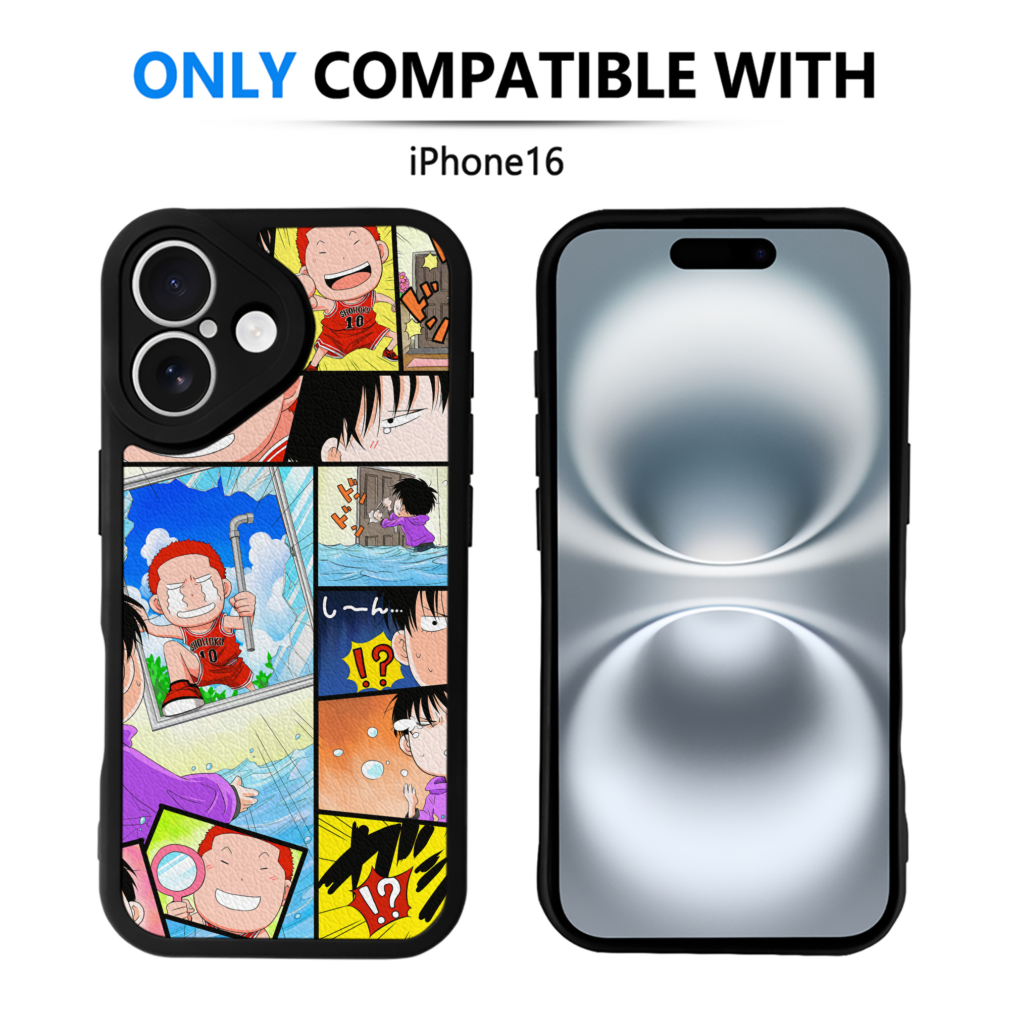 （画像用） SLAM DUNK／スラムダンク 【iPhone 16シリーズ対応】シリコンスマホケース（レザー調） 材質：シリコン